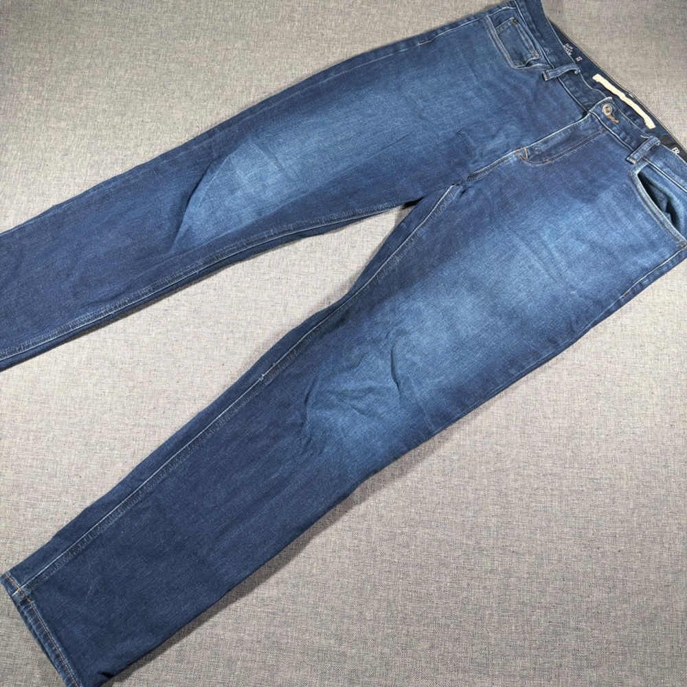 Banana Republic Jeans Mens 35x32 Blue Slim Fit Stretch Dark Wash Denim
